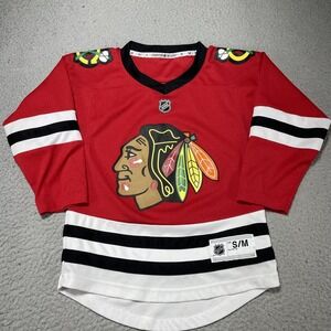 Chicago Blackhawks Jersey Youth Boys Medium Red NHL Hockey Pullover Top